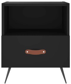 Mesas de cabeceira 2 pcs 40x35x47,5 cm deriv. de madeira preto