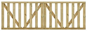 vidaXL Portões de jardim em ripas 2 pcs 150x100 cm pinho impregnado