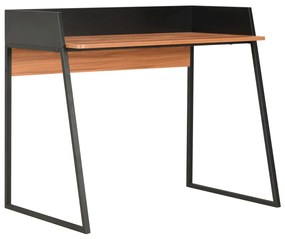 Secretária 900x600x880 cm Preto e Castanho