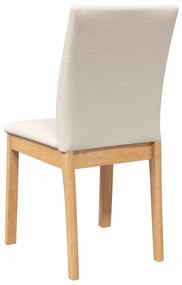 Cadeiras de jantar com almofadões 2 pcs madeira maciça