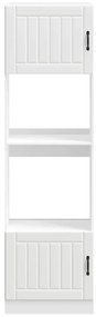 Armários forno 2 pcs Kalmar derivados de madeira branco