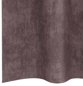 Cortinas de Veludo 2 pcs com Ilhós Marrom 260x140 cm