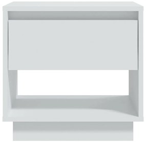 Mesas de cabeceira 2 pcs 45x34x44 cm contraplacado branco