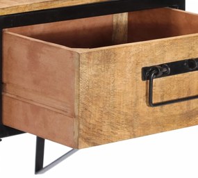 Mesa de cabeceira 40x35x40 cm madeira de mangueira maciça