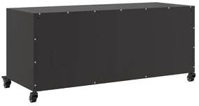 Móvel de TV 100,5x39x43,5 cm aço preto