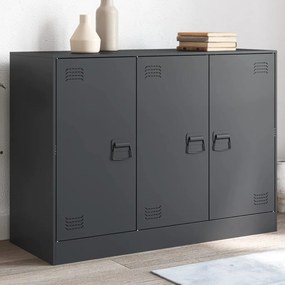 vidaXL Aparador 99x39x73 cm aço antracite