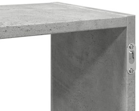 Prateleira de parede 100x25x50 cm deriv. madeira cinza cimento