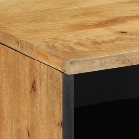 Móvel de TV 100x33x46 cm madeira de mangueira maciça castanho
