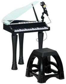 AIYAPLAY Piano Eletrónico para Crianças com 32 Teclas Piano com Microf