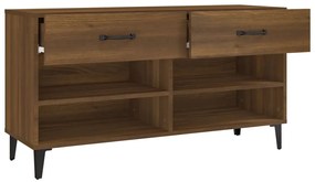 Sapateira 102x35x55 cm derivados de madeira carvalho castanho