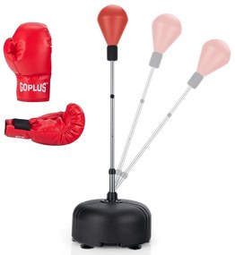 Conjunto de saco de pancadas infantil de 11 libras com luvas de pancada - preto