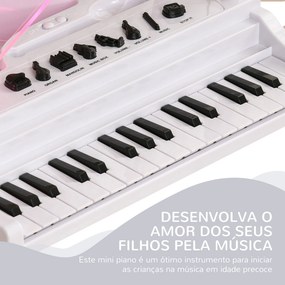 AIYAPLAY Piano Eletrónico para Crianças com 32 Teclas Piano com Microf
