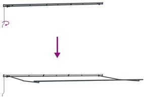 Toldo Retrátil Manual Vermelho 600x300 cm, vidaXL Tecido de Substituiç