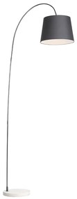 Candeeiro de pé moderno com cúpula preta - Bend Moderno