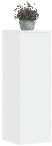 vidaXL Suportes para plantas 2pcs 33x33x100cm derivados madeira branco