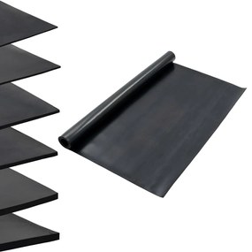 vidaXL Tapete de borracha antiderrapante liso 1,2x2 m 3 mm