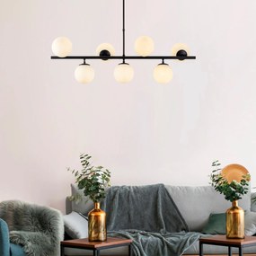 Candeeiro de Teto Fazli – Preto – 113 x 40 x 46-85 cm