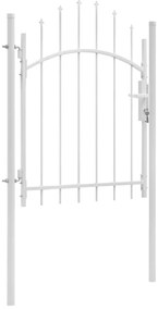 Portão de jardim 1x1,75 m aço branco
