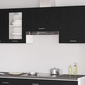 vidaXL Armário Suspenso Carvalho Preto - 60x31x60 cm, feito de madeira de engenharia