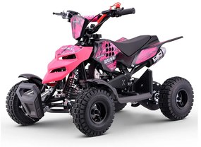 Mini moto 4 gasolina para crianças 49cc Raptor R4 Rosa
