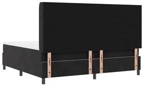 Camas Box com Colchão vidaXL Preto 200x200 cm Veludo