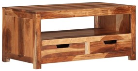 vidaXL Mesa de centro 84x49x40 cm madeira de acácia maciça