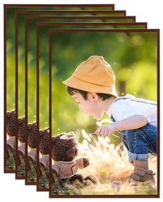 332227 vidaXL Molduras para parede 5 pcs 42x59,4 cm MDF bronze
