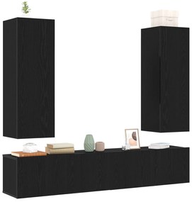 Conjunto de Estante de TV vidaXL com 4 Peças Montadas na Parede em Mad