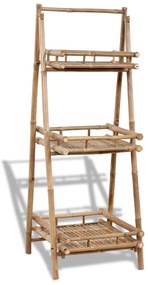 Floreira c/ 3 prateleiras bambu