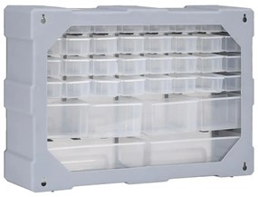 Caixa organizadora com 38 gavetas 52x16x37,5 cm
