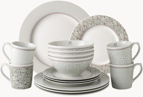 Conjunto de loiça em porcelana Gift, conjunto de 16