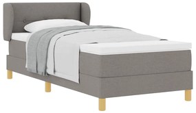 Cama Box Spring vidaXL com Colchão em Taupe - 80x200 cm