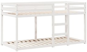 Beliche com telhado 75x190 cm madeira de pinho maciça branco