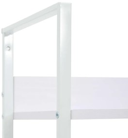 Estante com 4 prateleiras derivados de madeira branco