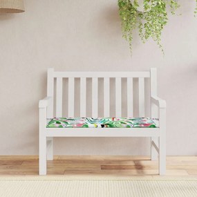 Almofadão p/ banco de jardim 100x50x4 cm tecido oxford multicor