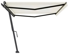 Toldo retrátil manual independente 500x350 cm cor creme