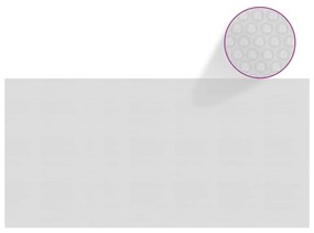 vidaXL Película p/ piscina PE solar flutuante 450x220 cm cinzento