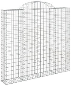 Cestos gabião arqueados 3pcs 200x30x180/200cm ferro galvanizado