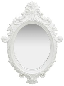 vidaXL Espelho de parede estilo castelo 56x76 cm branco