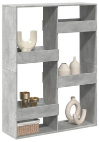 Divisória 100x33x135 cm derivados de madeira cinzento cimento