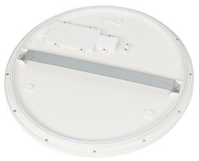 Plafon circular branco 40cm regulável-3-etapas LED IP44 - STEVE Moderno