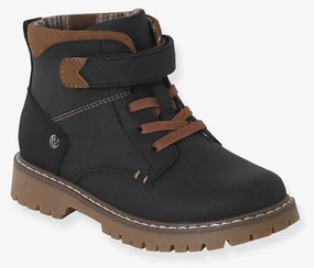 Botas com atacadores elásticos e autoaderentes coleção maternal, para criança preto