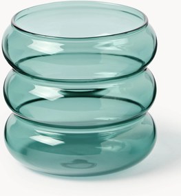 Copos pequenos artesanais em vidro borossilicato Bubbly, conjunto de 4