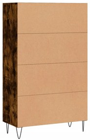 Armário alto derivados de madeira 69,5x31x115cm carvalho fumado