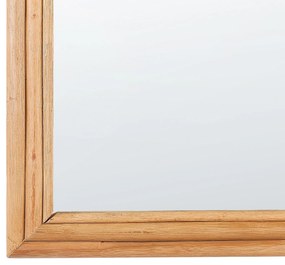 Espelho de parede em rattan claro 60 x 80 cm ALAMEDA Beliani
