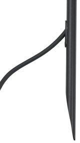 Foco preto 80cm incl. LED ajustável IP65 incl. Cabo e ficha - Carl Moderno