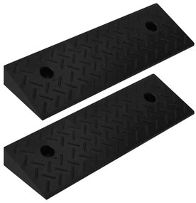 vidaXL Rampas para bermas 2 pcs 50x17,5x5 cm borracha