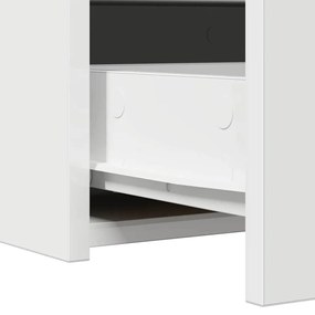 Mesa de Maquiagem Suspensa Branca 83x40x70 cm