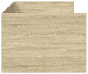 Sofá-cama com gavetas sem colchão 90x190 cm carvalho sonoma