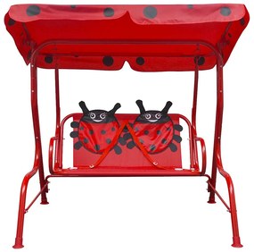 Banco baloiço infantil vermelho